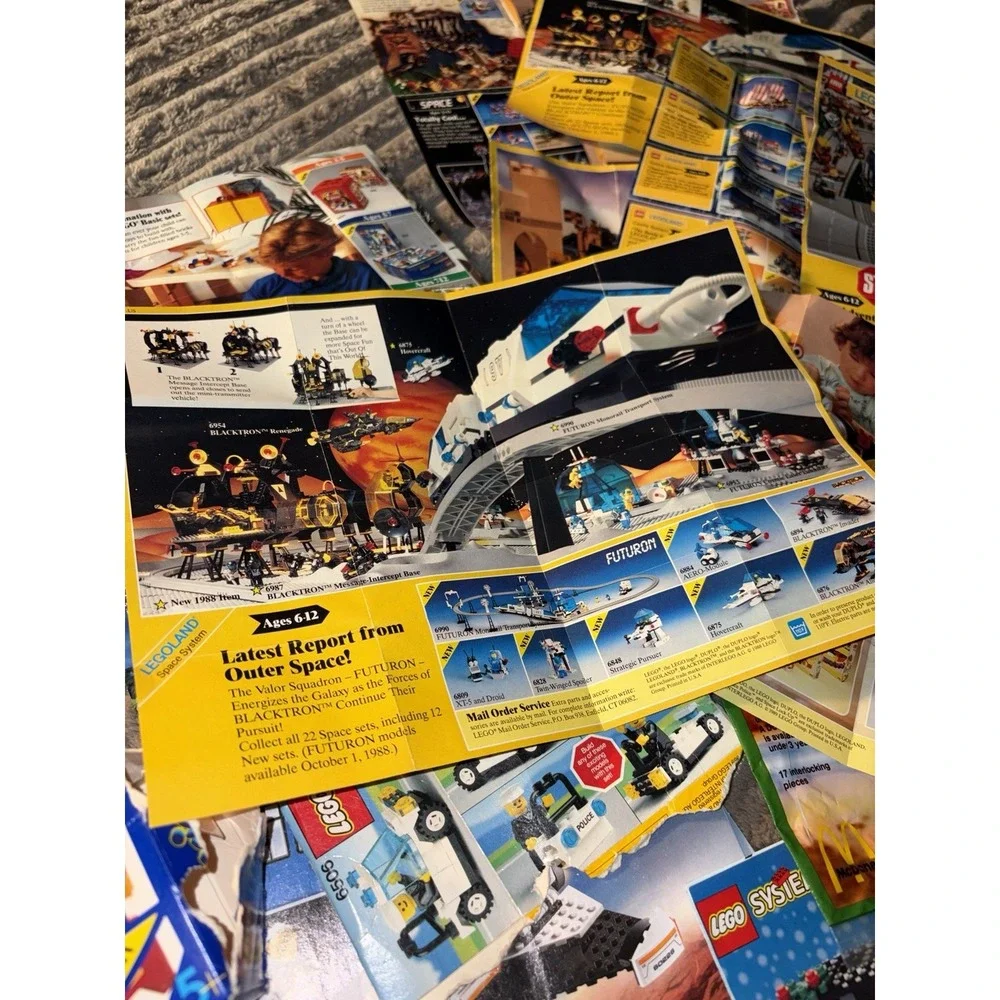 Lego Vintage System Instruction Manuals Promotional Folders 80's /90's Legoland
